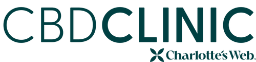 CBD Clinic logo with Charlotte's Web branding