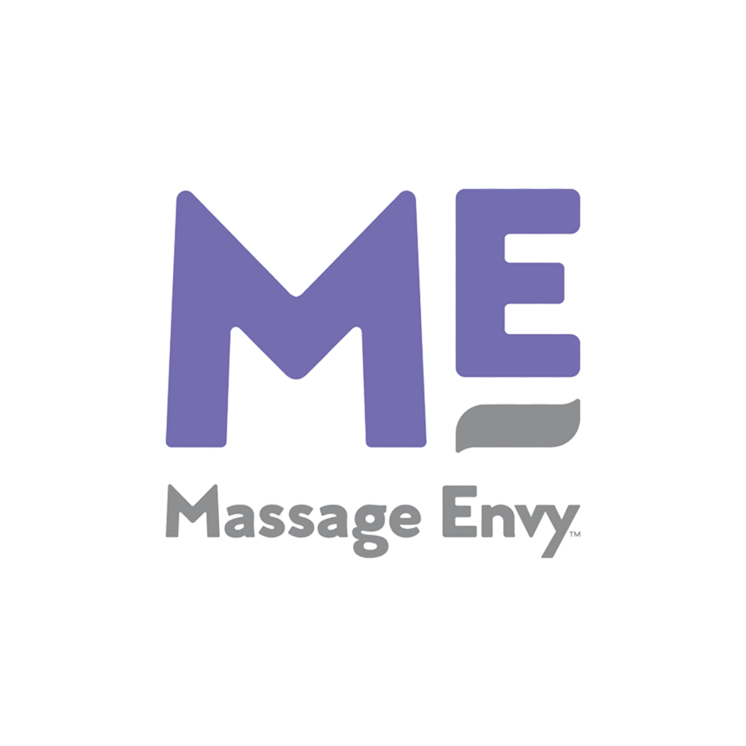 Logo of Massage Envy with 'ME' in purple and 'Massage Envy' text below on a white background