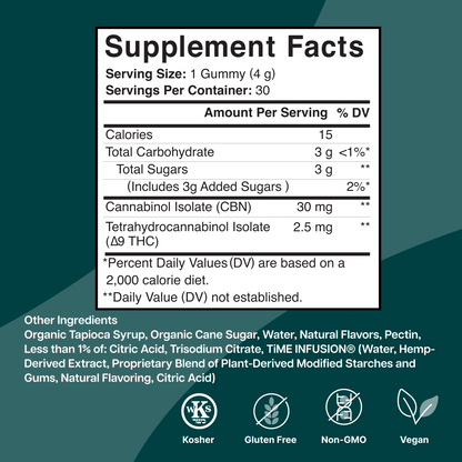 Quality Sleep Low-Dose THC Gummies