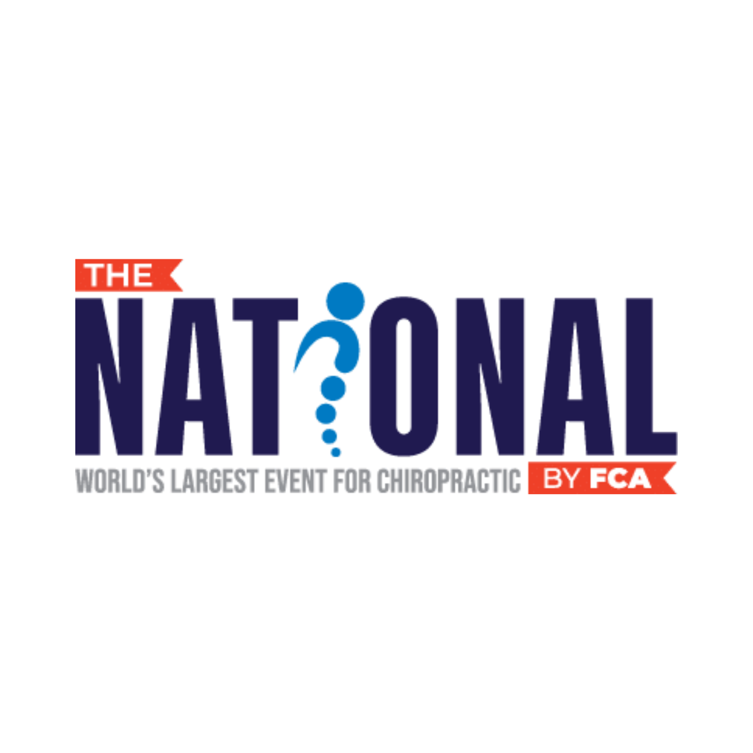 Logo for 'The National' event by FCA on a white background